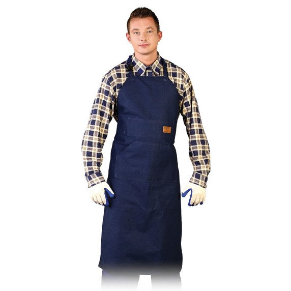 Protective Work Apron in Navy Blue