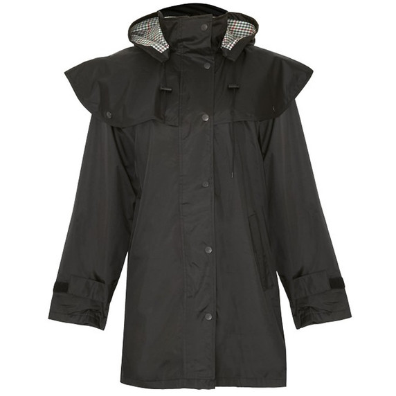 Ladies Waterproof Riding Coat Black