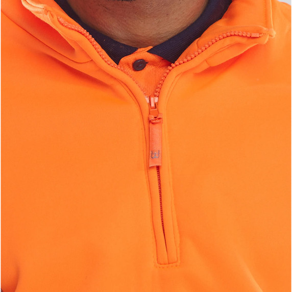 Quarter Zipped Sweatshirt Orange