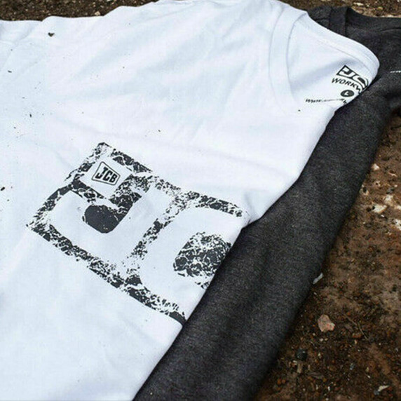 JCB Twin Pack T-shirt Grey & White