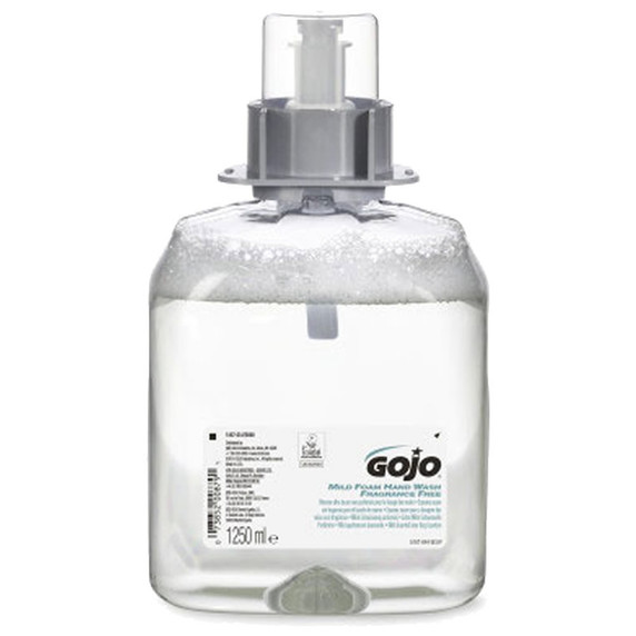 3 x Gojo FMX Mild Soap Foam Hand Wash Scent Free 1250ml 
