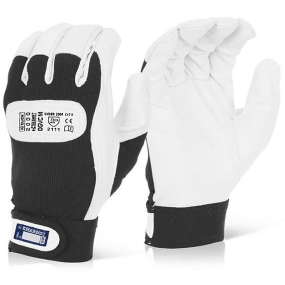 Beeswift drivers glove black and white DGVC
