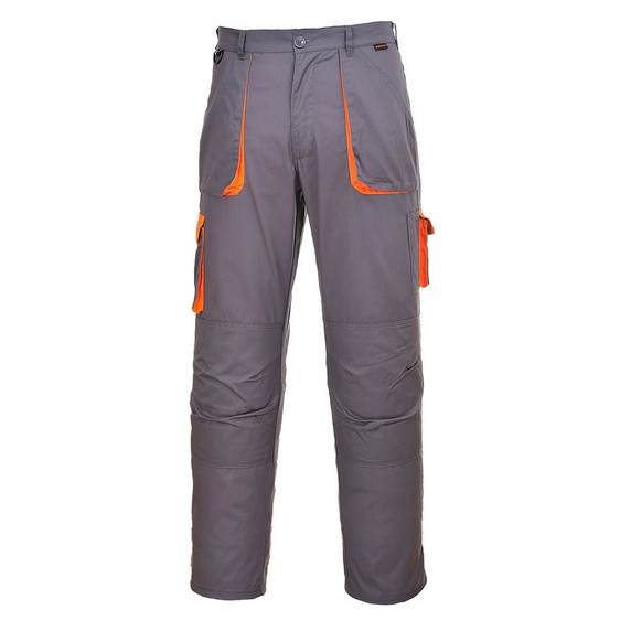 Portwest Texo TX11 CONTRAST TROUSERS GREY/ORANGE