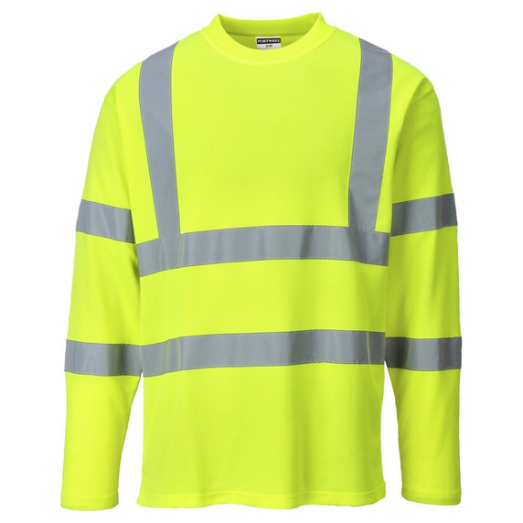 S278 PORTWEST HI-VIS LONG SLEEVE T-SHIRT