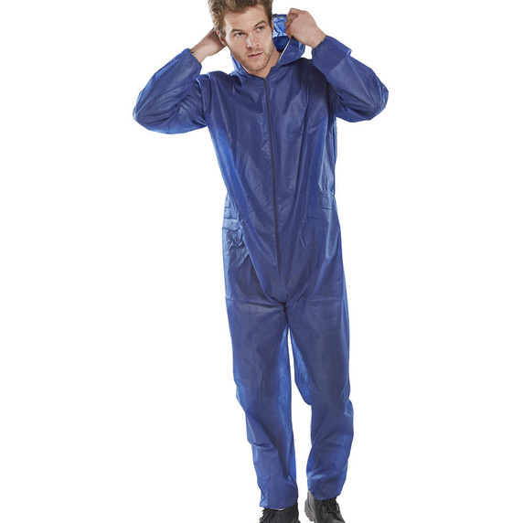 Click PDBSH Disposable Boilersuit Coverall Blue