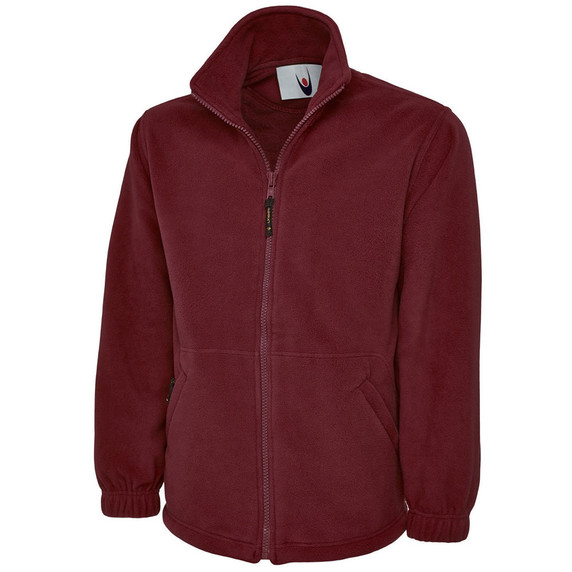 UNEEK Maroon Micro Fleece Jacket UC604 @ Armyandworkwear