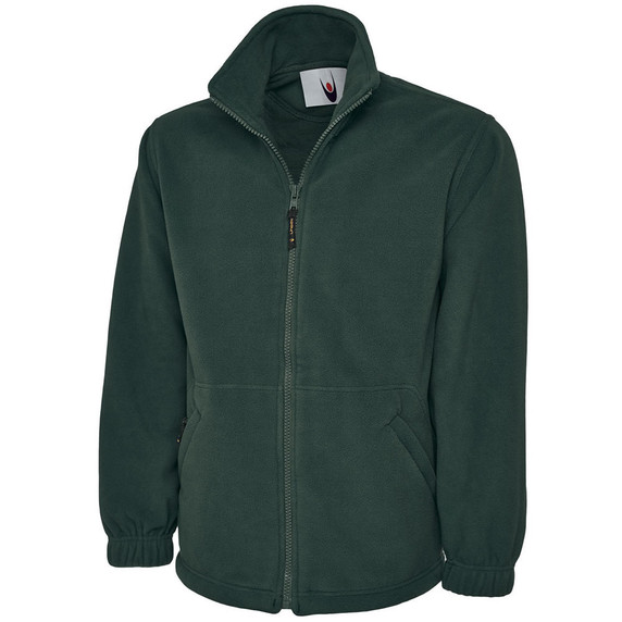 UNEEK Bottle Green Micro Fleece Jacket UC604 @ Armyandworkwear