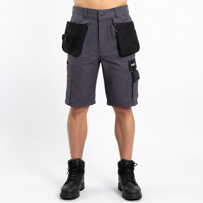 Ironside Madrid Work Shorts Grey/Black