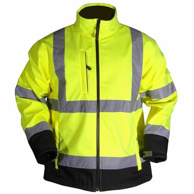 Blackrock Hi Vis Yellow And Black Soft Shell Jacket Mens | Desertcart - View #5