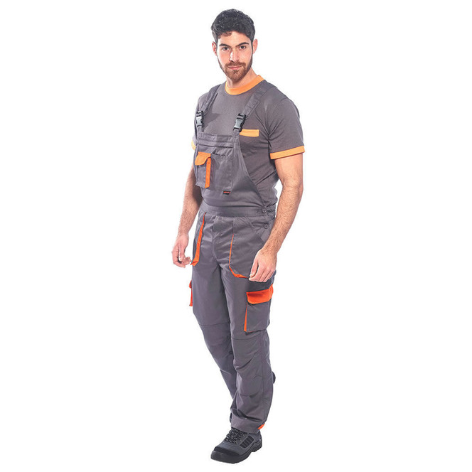 Portwest TX12 Men's Texo Contrast Bib and Brace Work
