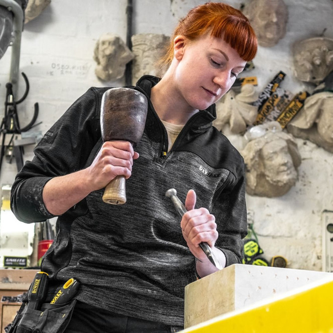 Dewalt Charlotte Ladies Quarter Zip Black/Grey