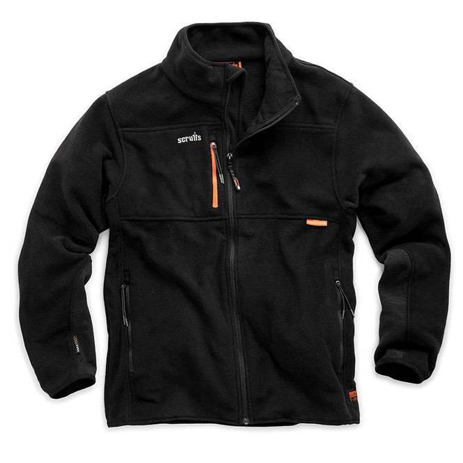 Scruffs Eco Abratect Worker Fleece Jacket Black