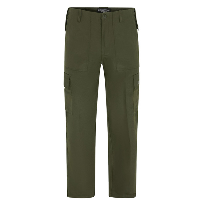 Kombat UK Mens Cargo Pocket Trousers Olive Green