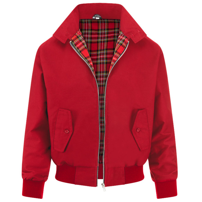 Classic British Harrington Jacket Red