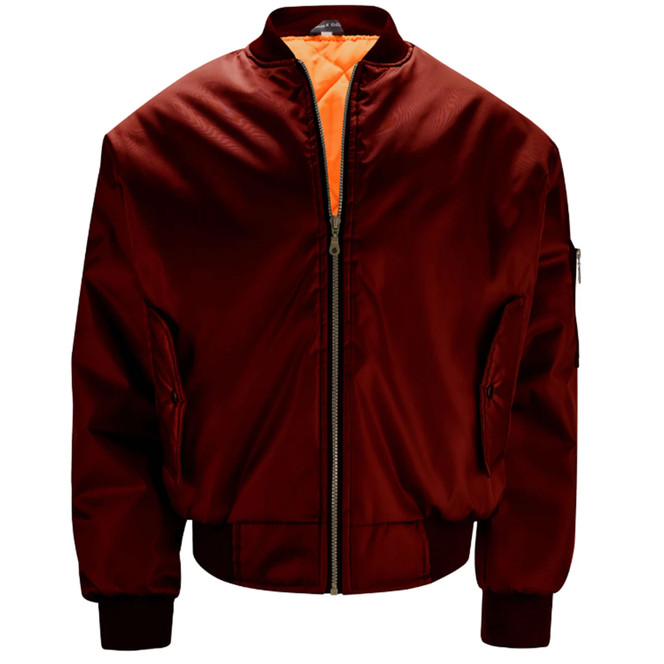 MA1 Flight Bomber Jacket Burgundy
