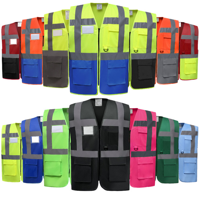 Yoko HVW801 Multifunctional Executive Hi-Vis Waistcoat