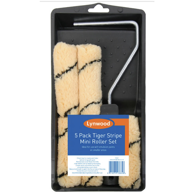 Lynwood Tiger Stripe 5 Sleeve Mini Roller Set RT422