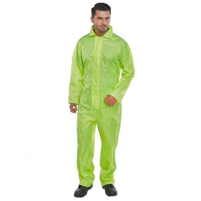 B-Dri Waterproof Coverall Boiler Suit Yellow NBDCSY