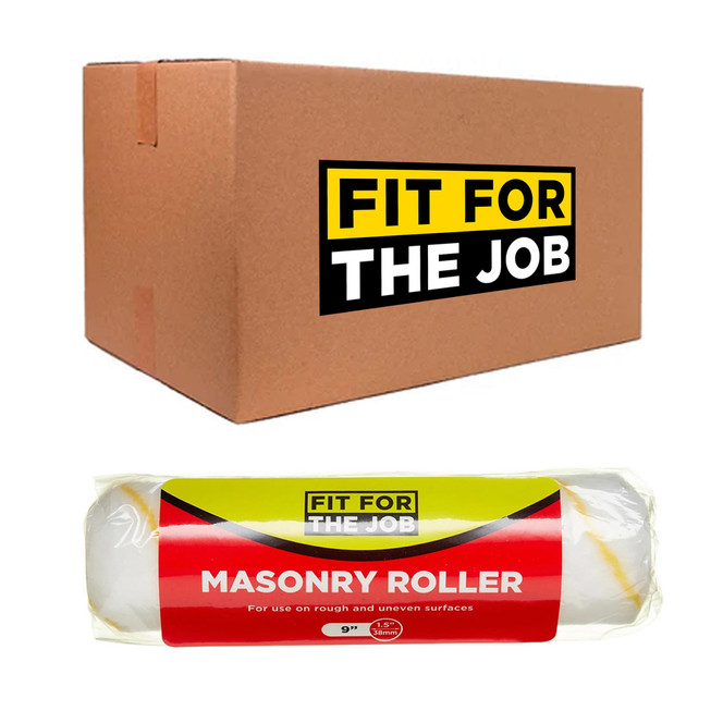 24 x Fit For The Job 9" x 1.5" Long Pile Masonry Roller 24 x Fit For The Job 9" x 1.5" Long Pile Masonry Roller