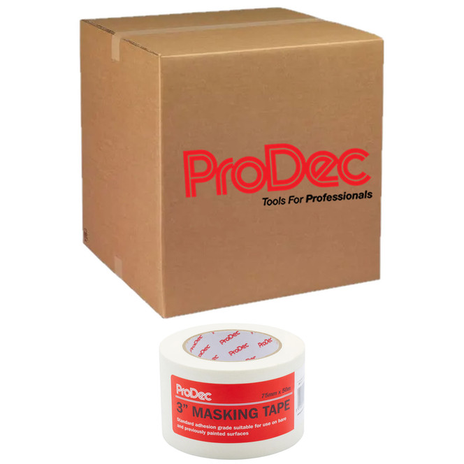 12 x ProDec 3" x 50m General Purpose Masking Tape 3M