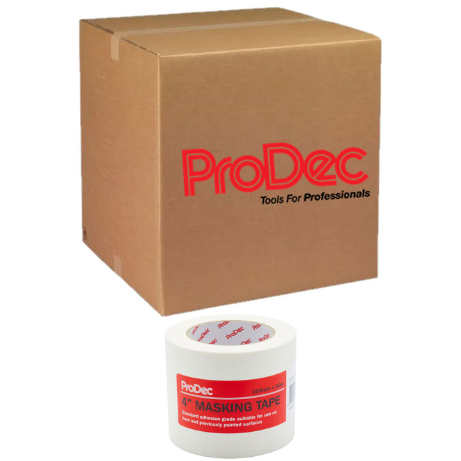 8 x ProDec 4" x 50m General Purpose Masking Tape 4M