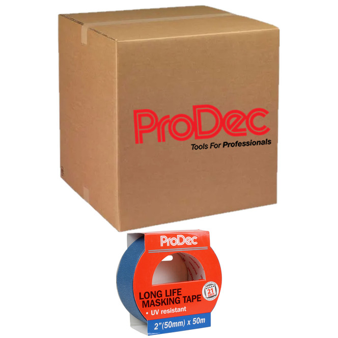 24 x ProDec 2" x 50m Long Life Masking Tape PLLMT50
