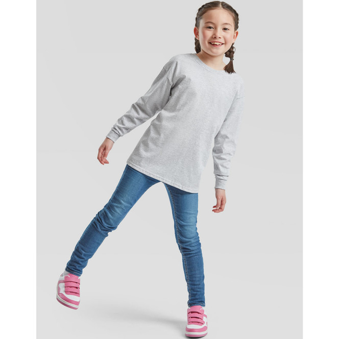Fruit of the Loom Kid's Valueweight Long Sleeve T-Shirt