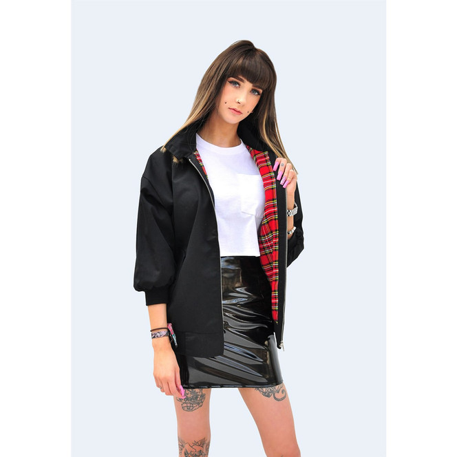 Classic British Harrington Jacket Ladies/Unisex Black