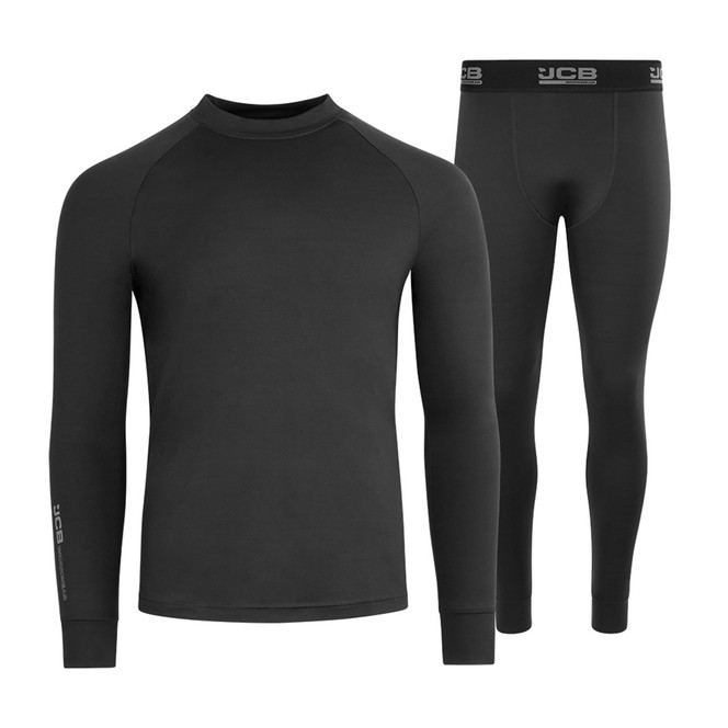 JCB Jcb Workwear Unisex Base Layer Set Black JCB019BL