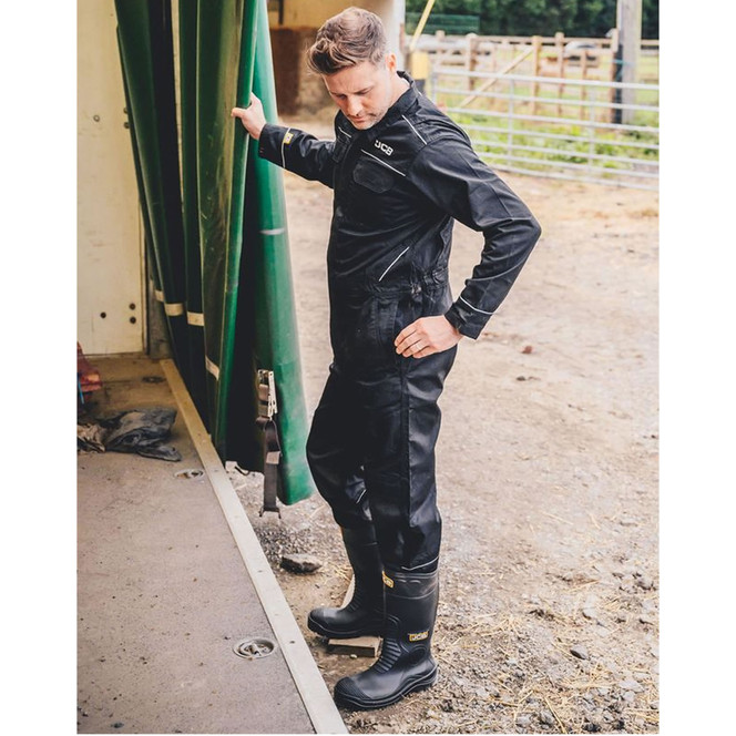 JCB Trade Boilersuit Coveralls Black D+IY, D+IT