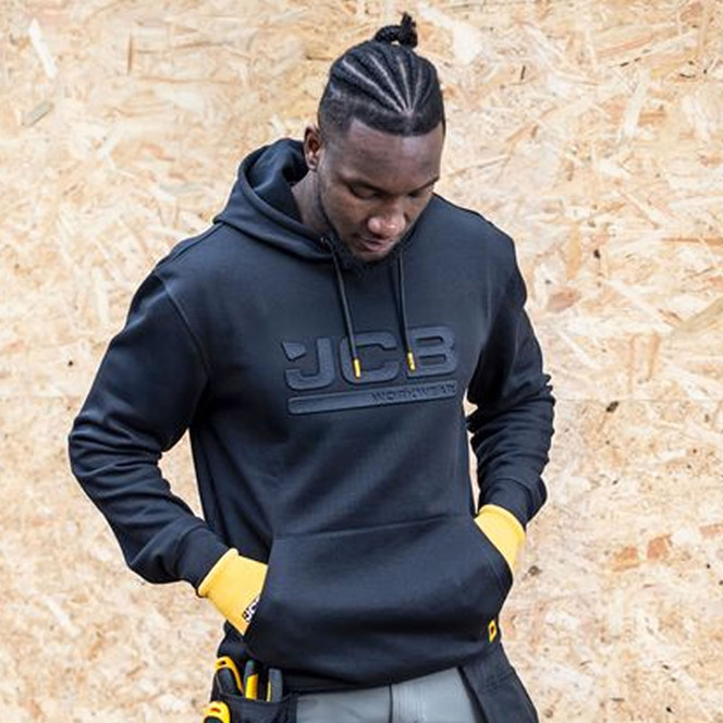 JCB Workwear Embossed Hoody JCB015