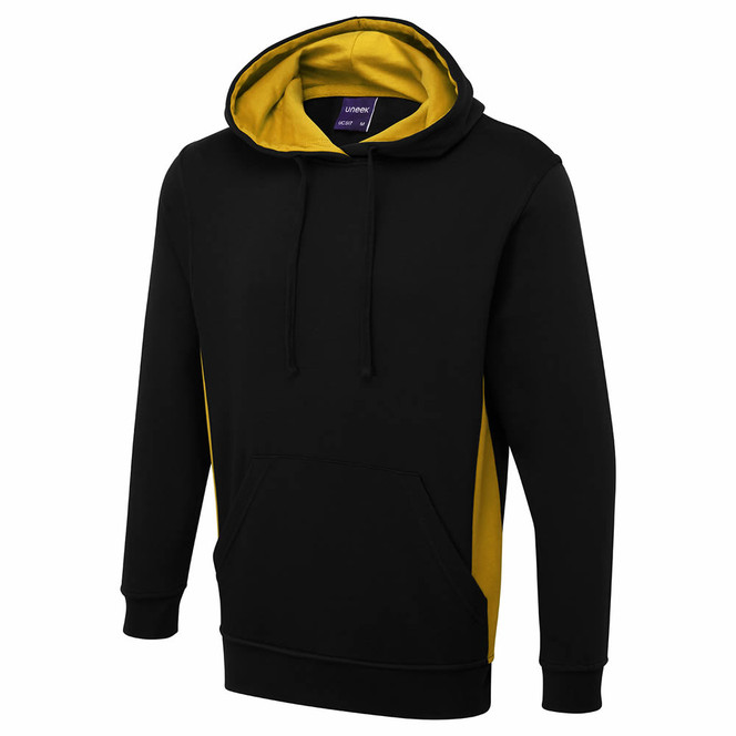 Uneek Two Tone Hooded Sweatshirt UC517 