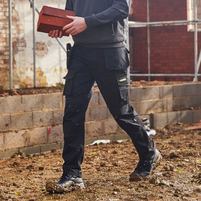 Apache Regular Fit Stretch Trouser Black APKHT TWO 