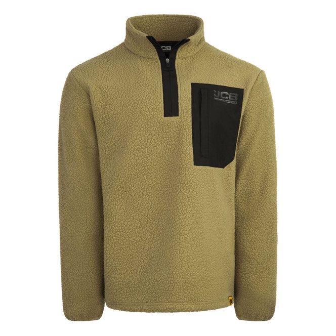 JCB Workwear Borg Fleece Quarter Zip JCB013