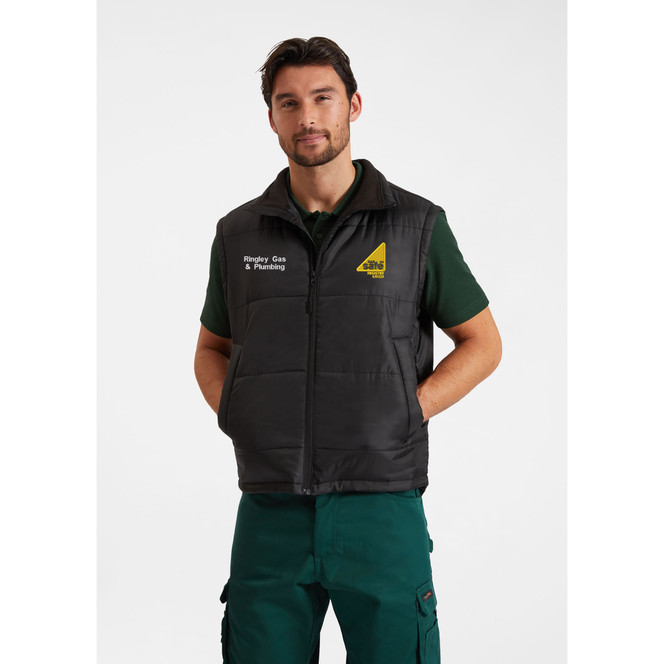 Gas Safe Embroidered Personalised Logo Padded Bodywarmer