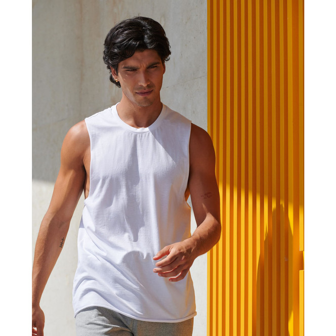 Skinni Fit Men’s High Neck Slash Armhole Vest SF232