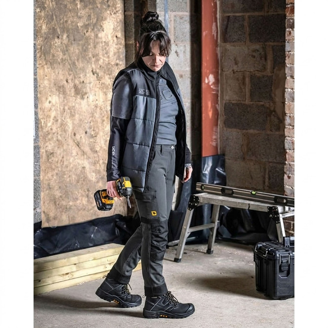 JCB Workwear Ladies 4-way Stretch Trousers Dark Shadow JCB023