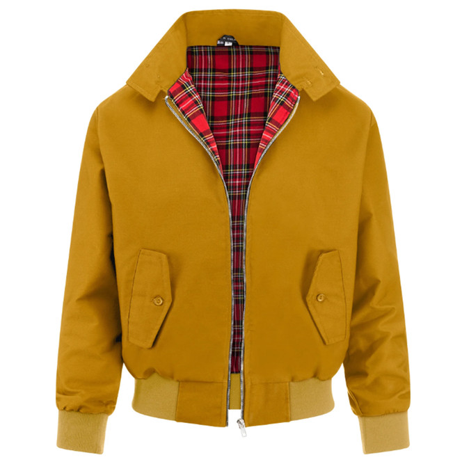 Classic British Harrington Jacket Mustard