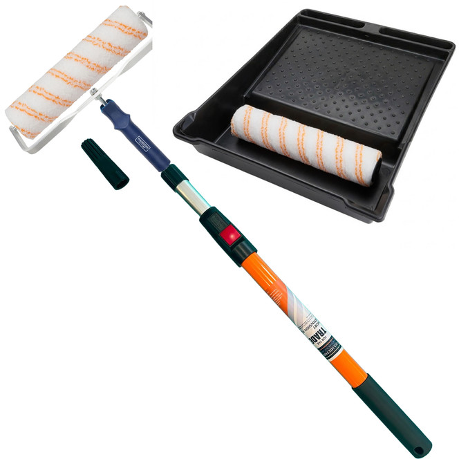 Hamilton Alaska 12" Paint Roller Kit With Extension Pole (5 Piece)