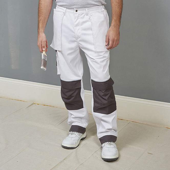 ProDec Advance Painters Trousers White AWTR