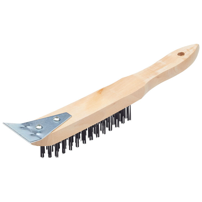 11" Wire Brush With Scraper BWB4S