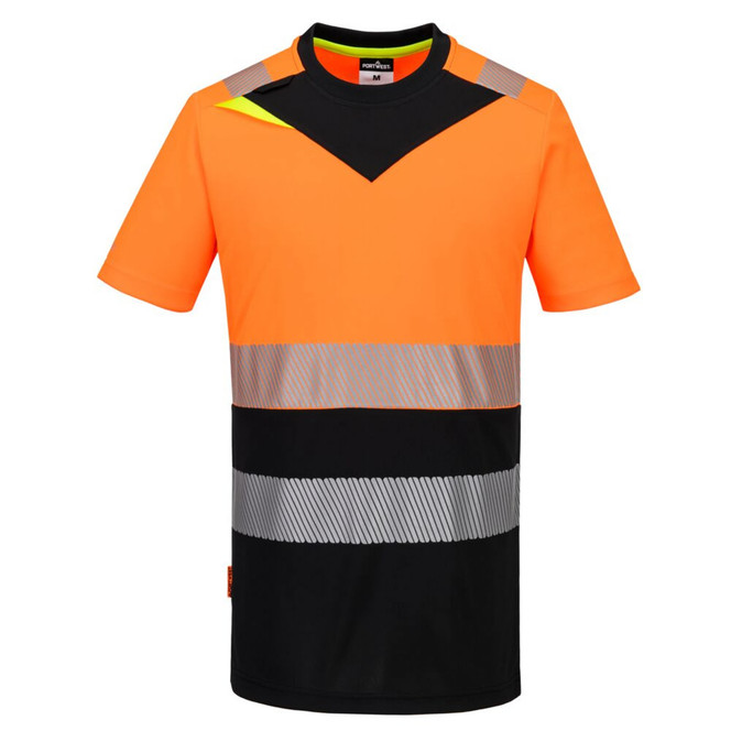 Personalised Text Portwest DX4 Hi-Vis Class 1 T-Shirt S/S