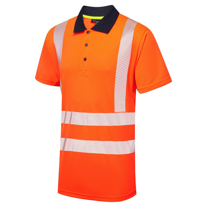 Supertouch Essentials Hi-Vis Eco CoolMax Orange Polo SHV-30481-9