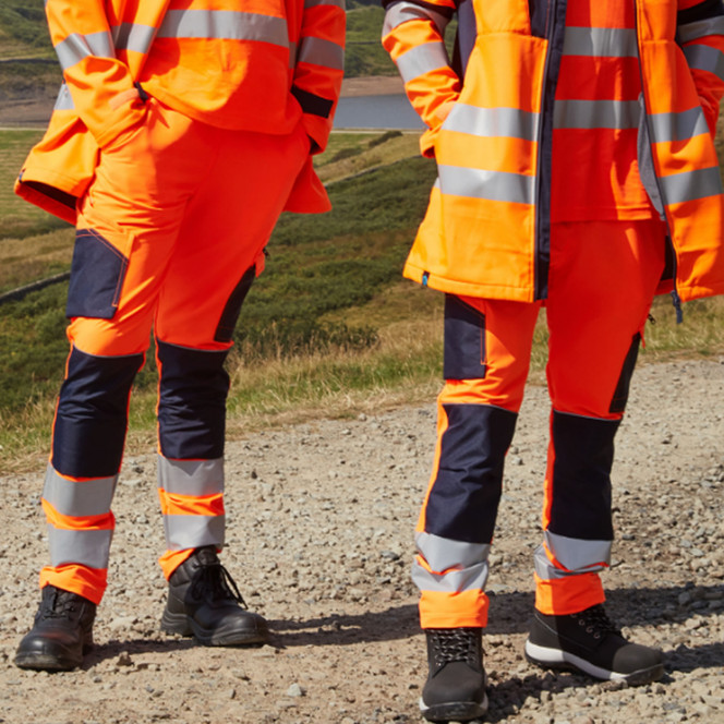 Supertouch System Hi-Vis Eco Stretch Jogger Trouser Orange SYS18