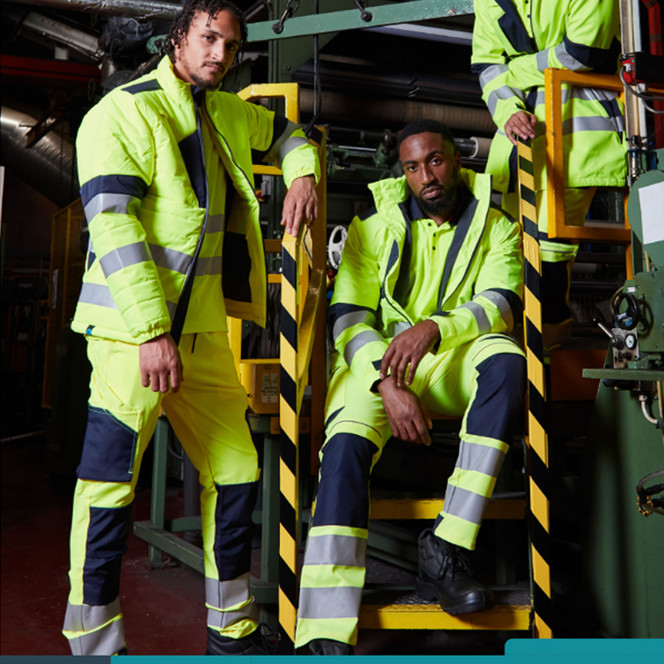 Supertouch System Hi-Vis Eco Stretch Jogger Trouser Yellow SYS17
