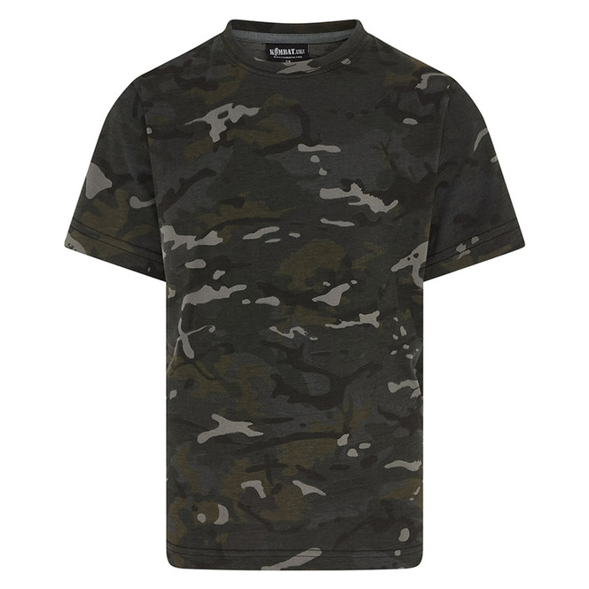 Kombat UK Kids Camo T-Shirt BTP Black