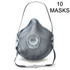 10 x Moldex 2445 Mask FFP2V NR D OZ