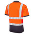 Supertouch Hi-Vis 2 Tone Bird Eye Short Sleeve Polo Shirt Orange SHV-30S891-7
