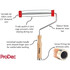 ProDec 9" x 1.5" Wooden Handle Roller Frame - Screw Fit PRFR003