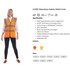 50 x Uneek Hi-Viz Vest Sleeveless Safety Waist Coat